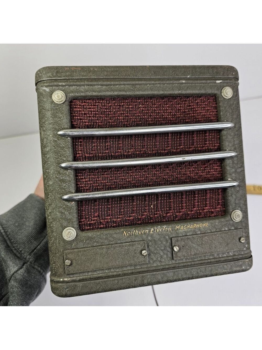 Northern Electric Speaker Box Magnaphone Speaker Works! Read